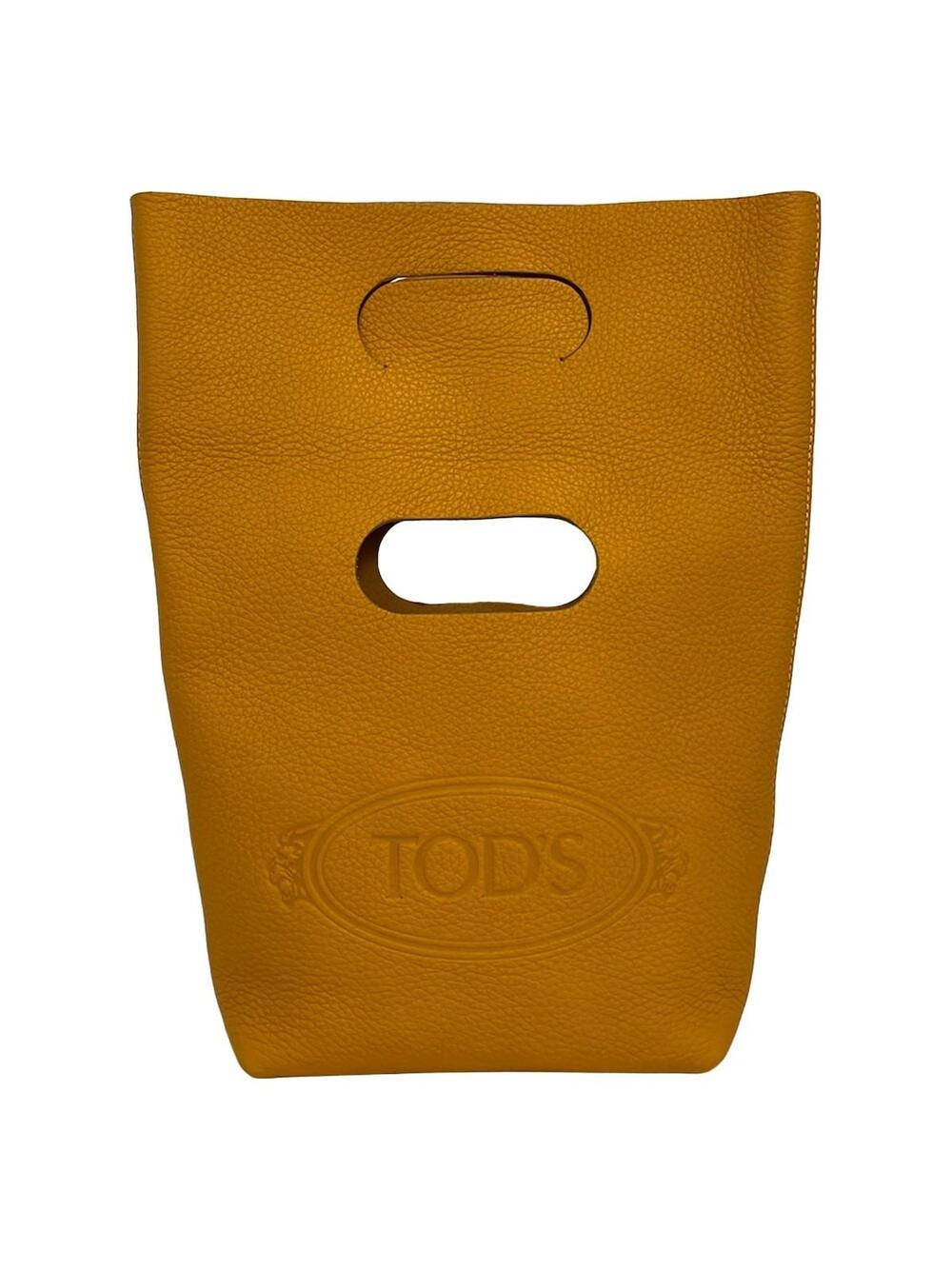 Tod's Orange Leather Handbag #320141T52B